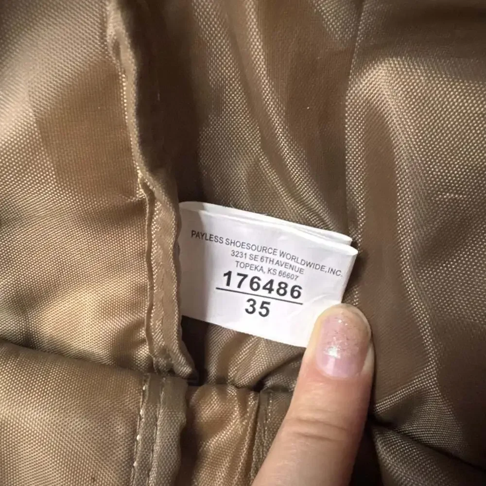 American Eagle Brown Faux Leather Backpack